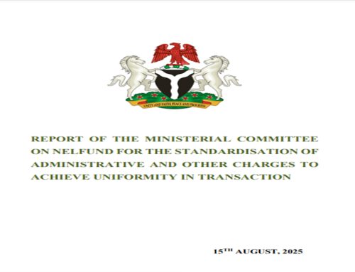 REPORT OF THE MINISTERIAL COMMITTEE ON NELFUND FOR THE STANDARDISATION OF ADMINISTRATIVE